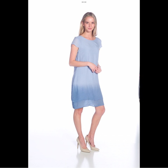 DKR & Co. Dresses & Skirts - 🌟 Dip Dyed Capsleeve Double Layered Dress